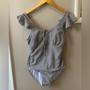 Lime Ricki Swimsuit • Large • Keyhole Front • Flowy Strap Detail • One-Piece